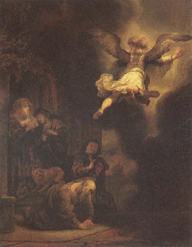 REMBRANDT Harmenszoon van Rijn The Angel Leaving Tobias and His Family china oil painting image